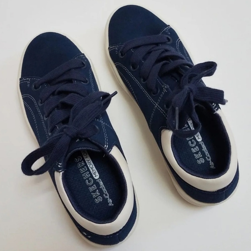 Skechers Sneakers – Navy Blue (Women) Memo…
